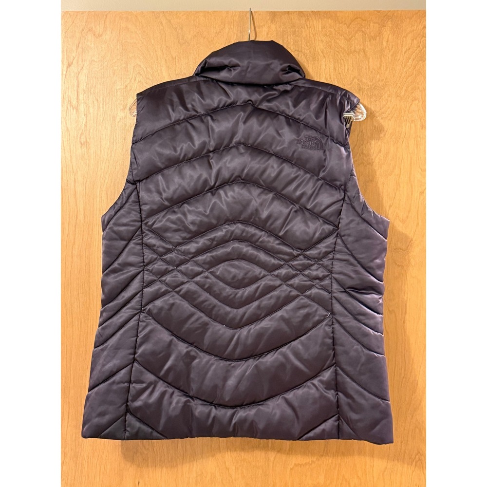The North Face 550 Down Vest Womens L Black Full Zip Quilted Puffer Outdoor